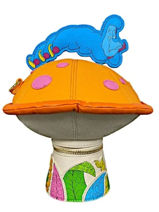Stitch Shoppe Alice in Wonderland Caterpillar Mushroom Crossbody Bag - Picture 3 of 6